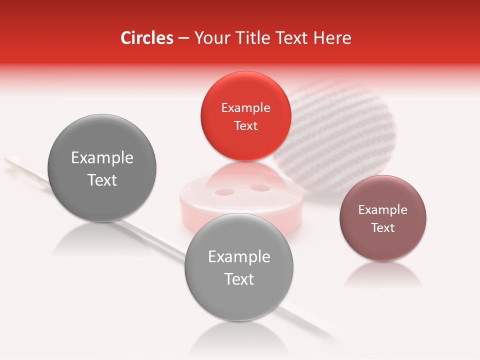 Object Sew Pink PowerPoint Template