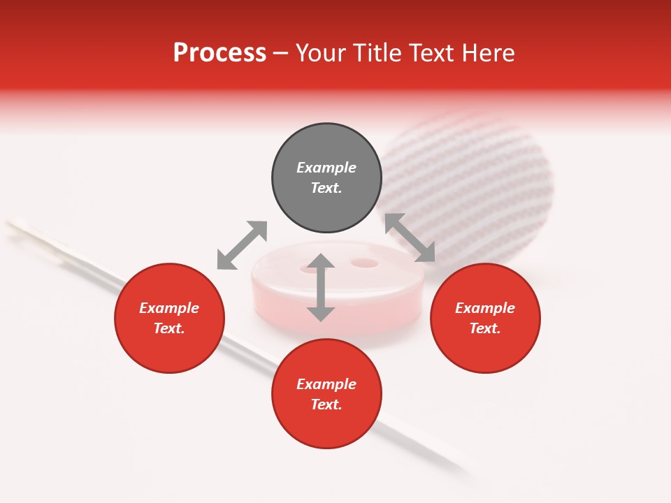 Object Sew Pink PowerPoint Template