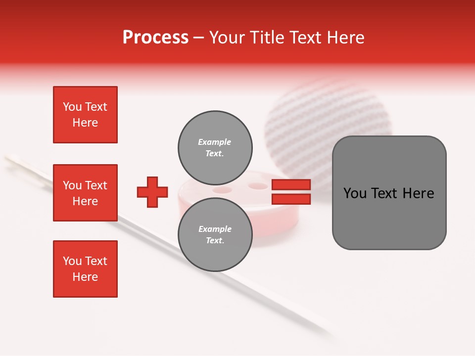 Object Sew Pink PowerPoint Template
