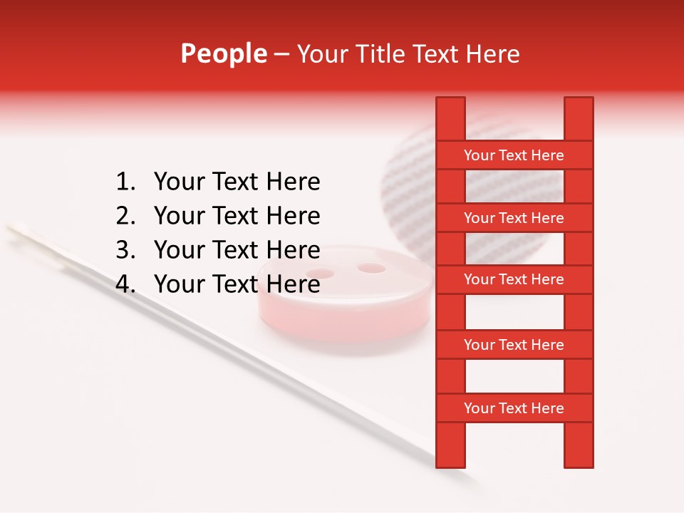 Object Sew Pink PowerPoint Template