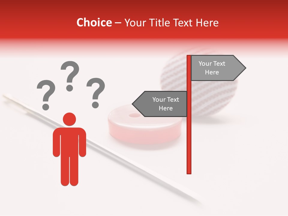 Object Sew Pink PowerPoint Template