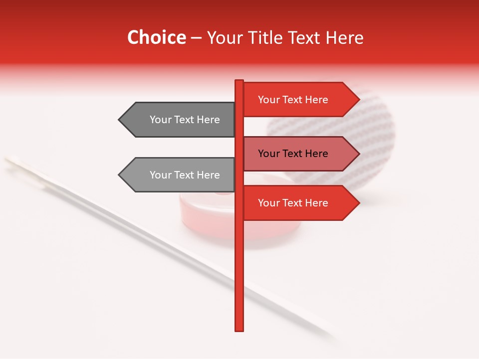 Object Sew Pink PowerPoint Template