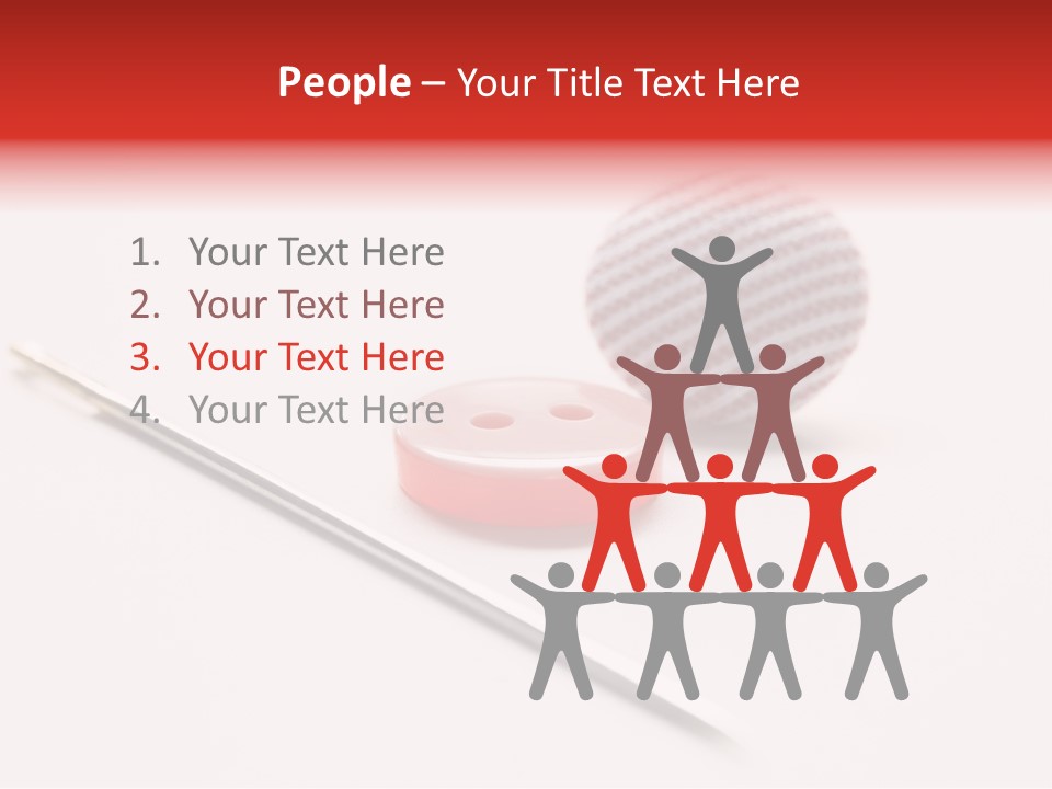 Object Sew Pink PowerPoint Template