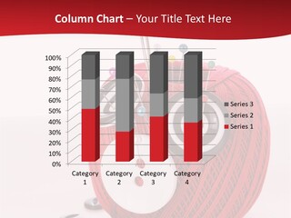 Red Sewing Accessory PowerPoint Template
