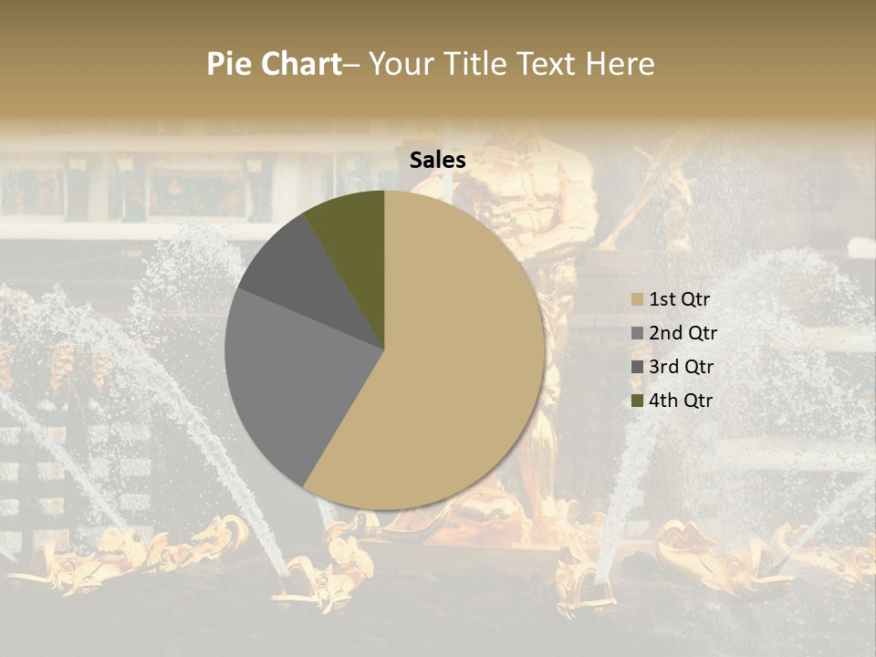Fountains Close Up Stairs PowerPoint Template