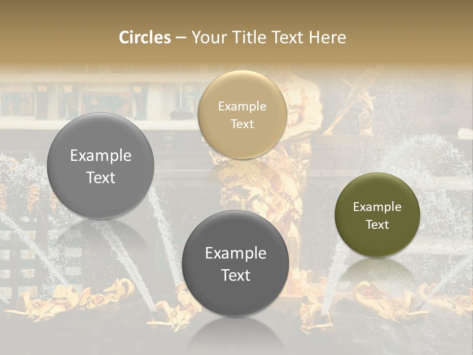 Fountains Close Up Stairs PowerPoint Template