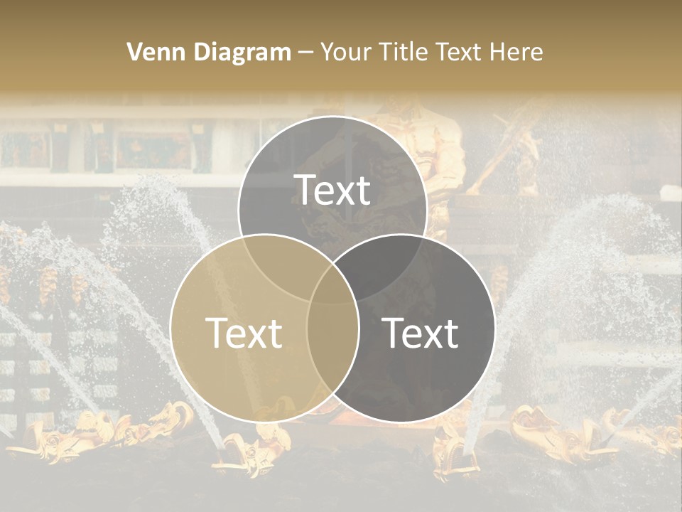 Fountains Close Up Stairs PowerPoint Template