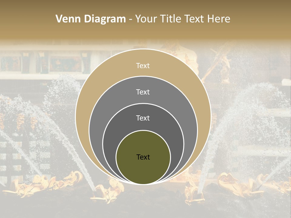 Fountains Close Up Stairs PowerPoint Template