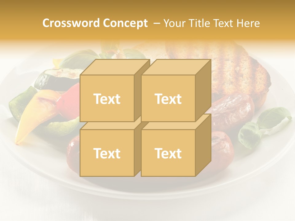 Grilled Meal Nutrition PowerPoint Template