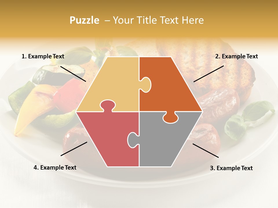 Grilled Meal Nutrition PowerPoint Template