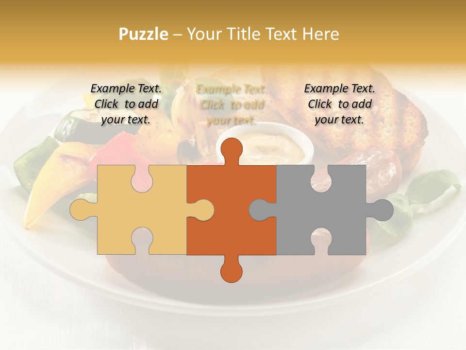 Grilled Meal Nutrition PowerPoint Template