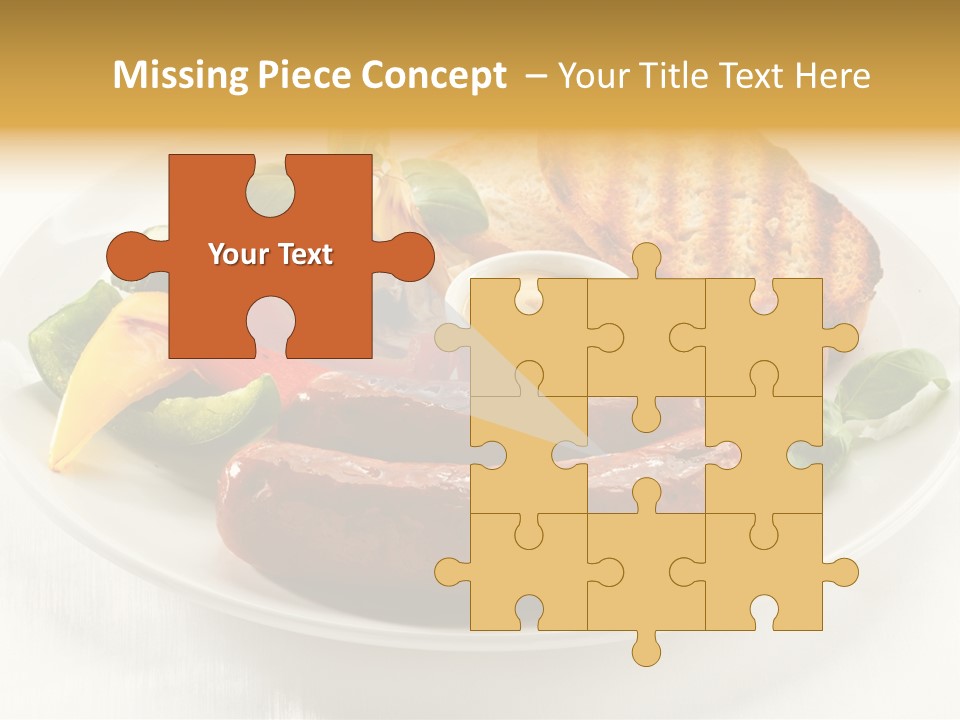 Grilled Meal Nutrition PowerPoint Template