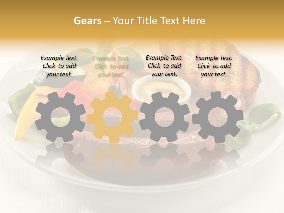 Grilled Meal Nutrition PowerPoint Template