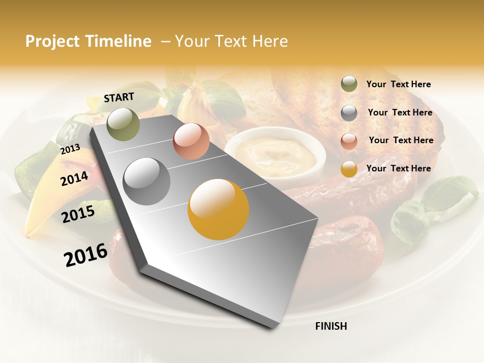 Grilled Meal Nutrition PowerPoint Template