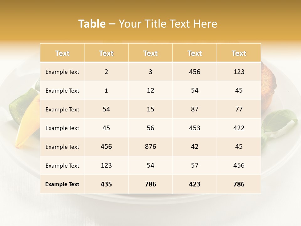 Grilled Meal Nutrition PowerPoint Template