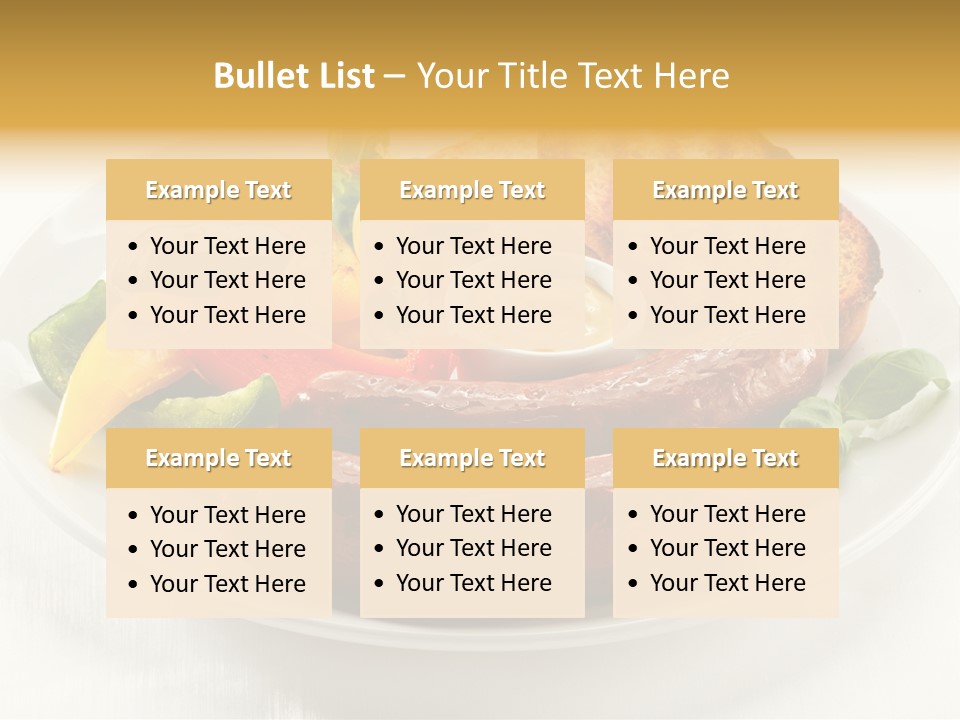Grilled Meal Nutrition PowerPoint Template
