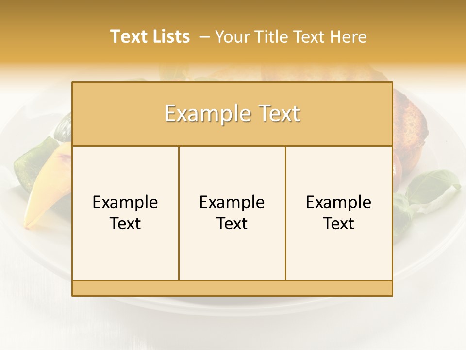 Grilled Meal Nutrition PowerPoint Template