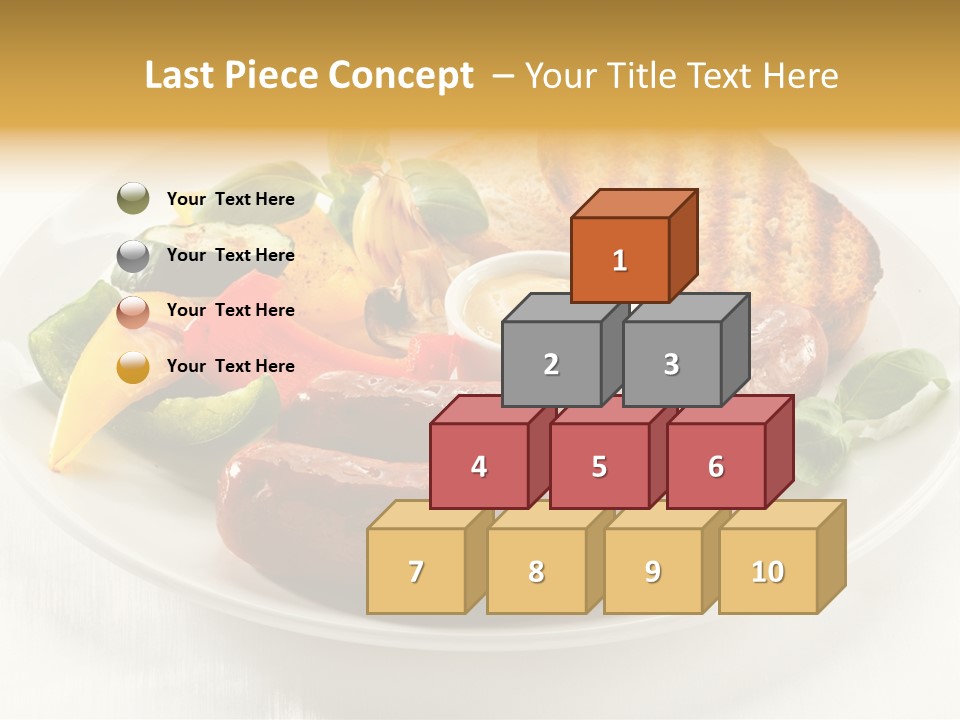 Grilled Meal Nutrition PowerPoint Template