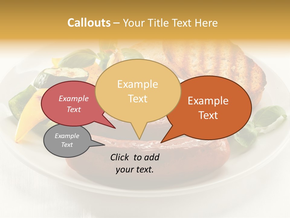 Grilled Meal Nutrition PowerPoint Template