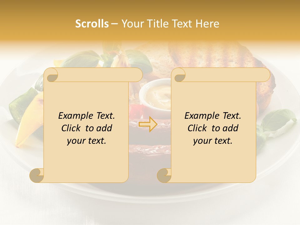 Grilled Meal Nutrition PowerPoint Template