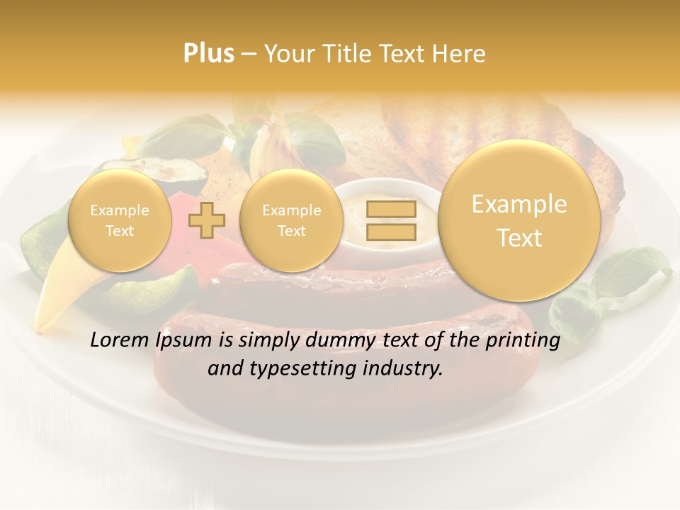 Grilled Meal Nutrition PowerPoint Template