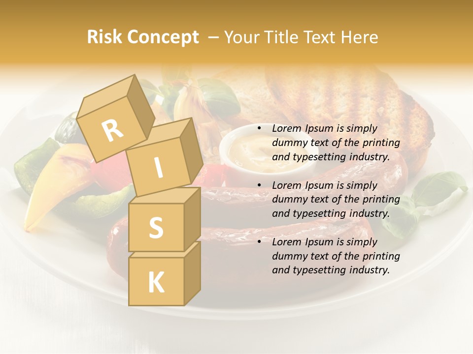 Grilled Meal Nutrition PowerPoint Template