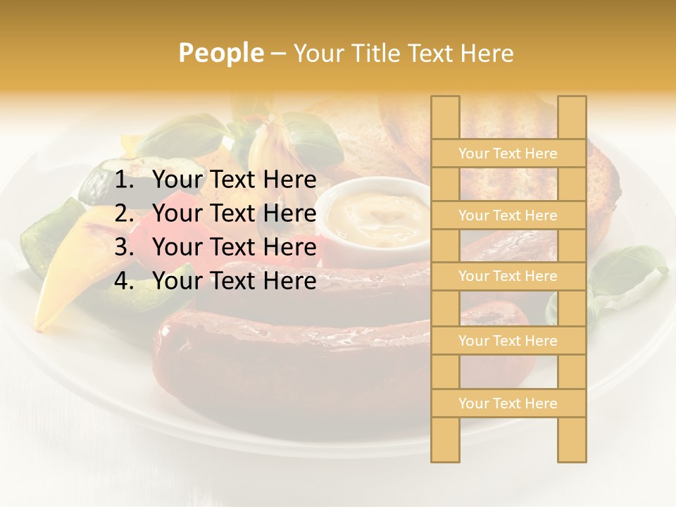 Grilled Meal Nutrition PowerPoint Template
