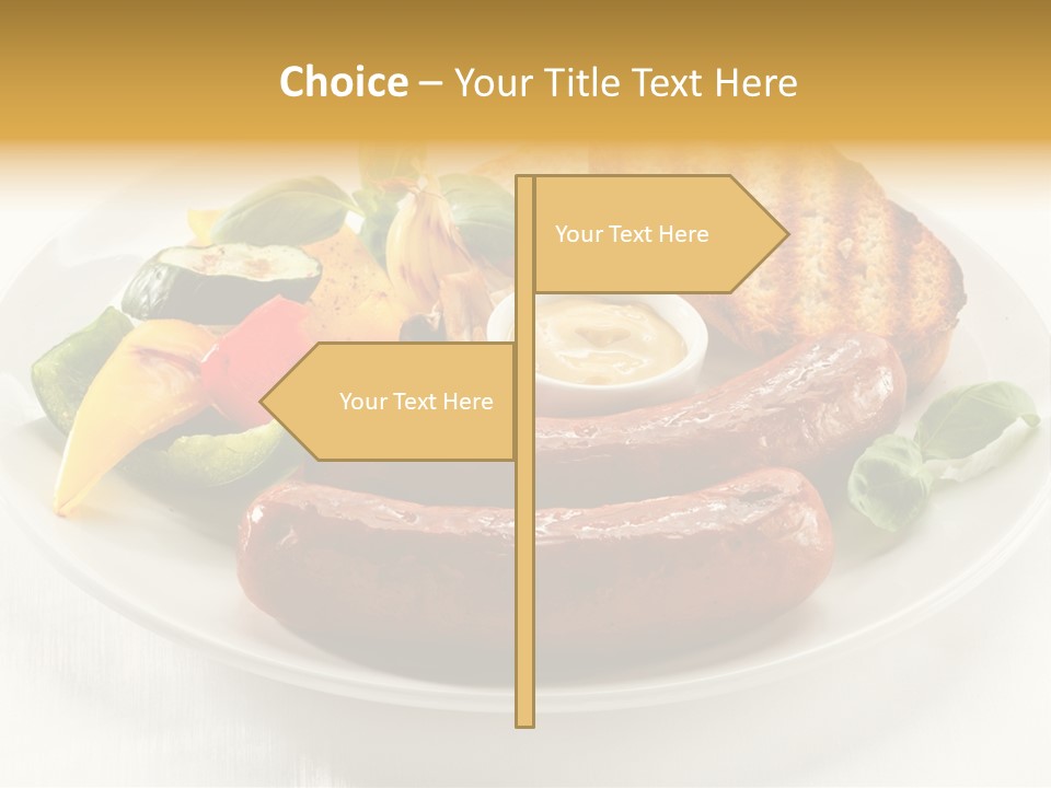Grilled Meal Nutrition PowerPoint Template