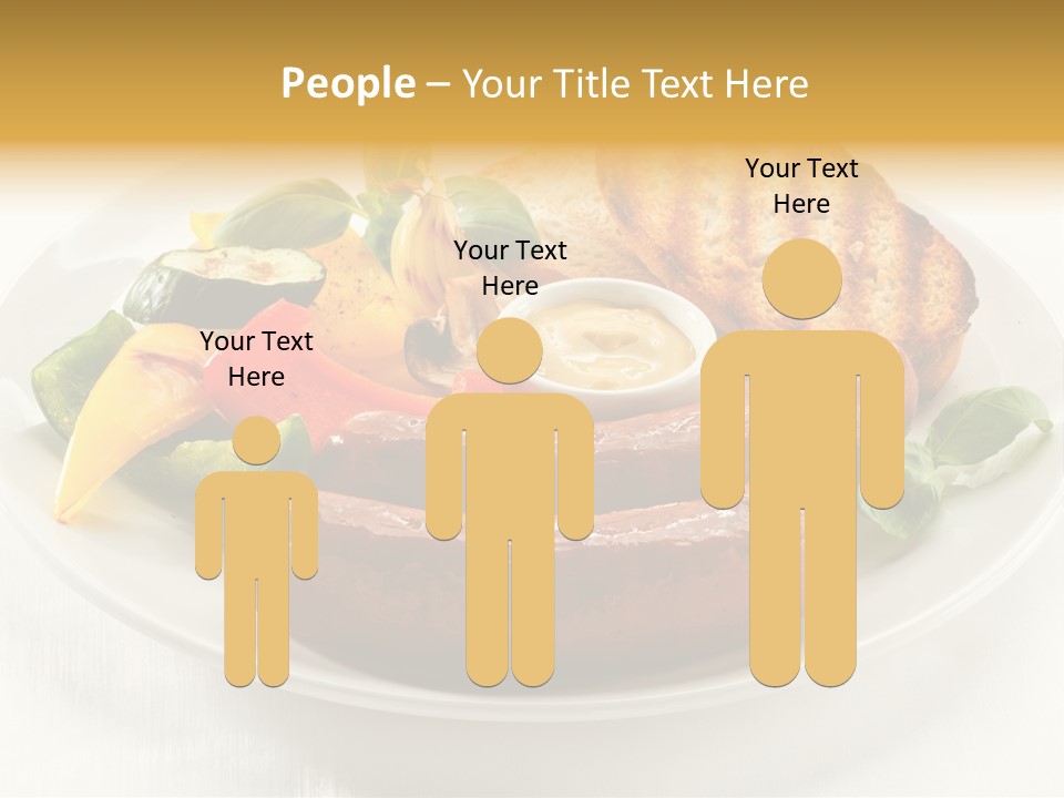 Grilled Meal Nutrition PowerPoint Template