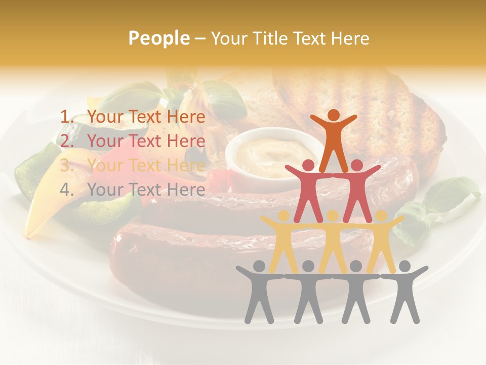 Grilled Meal Nutrition PowerPoint Template