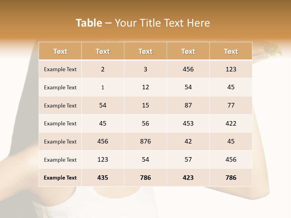 Snack Female Biting PowerPoint Template