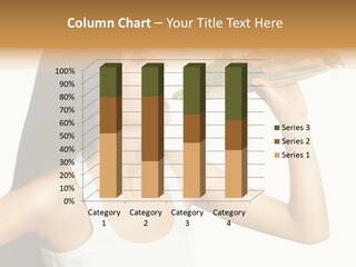 Snack Female Biting PowerPoint Template