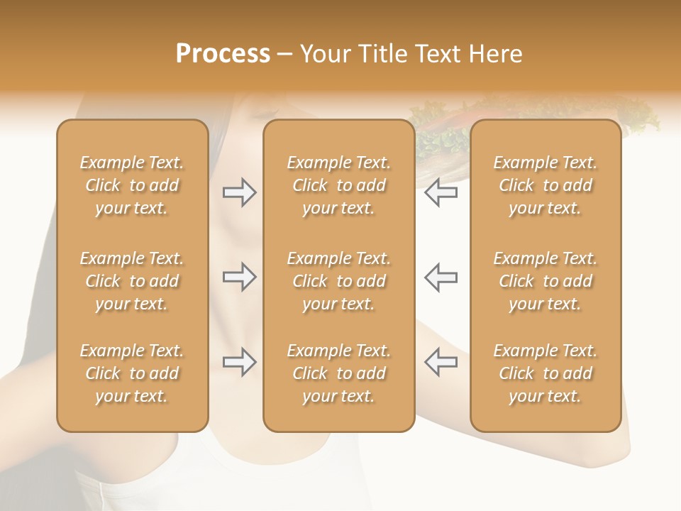Snack Female Biting PowerPoint Template
