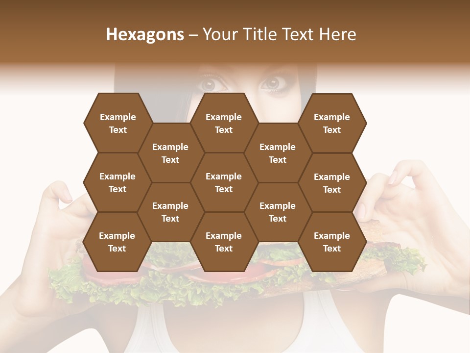 Smiling Take Holding PowerPoint Template