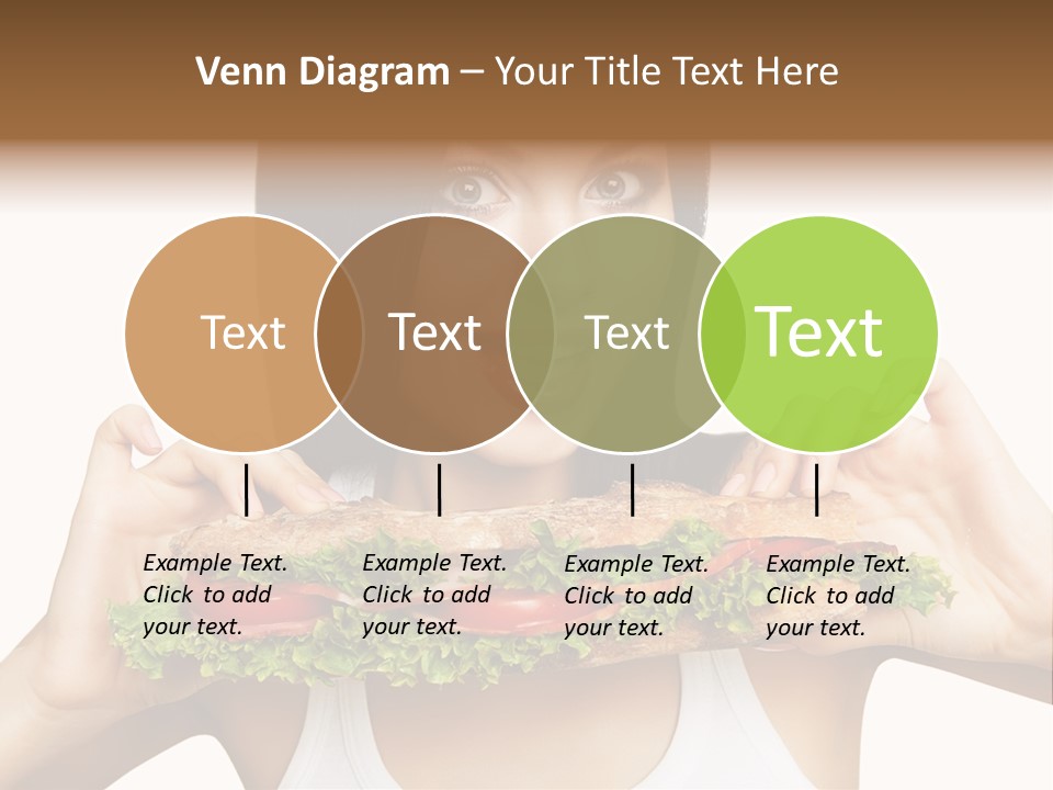 Smiling Take Holding PowerPoint Template