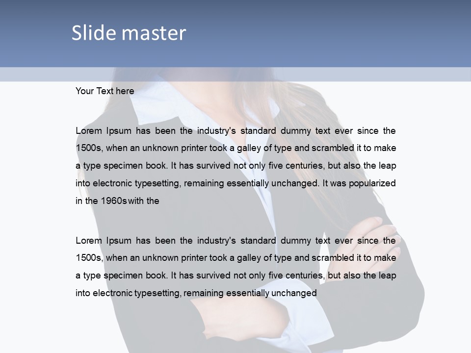 Glamour Looking Female PowerPoint Template