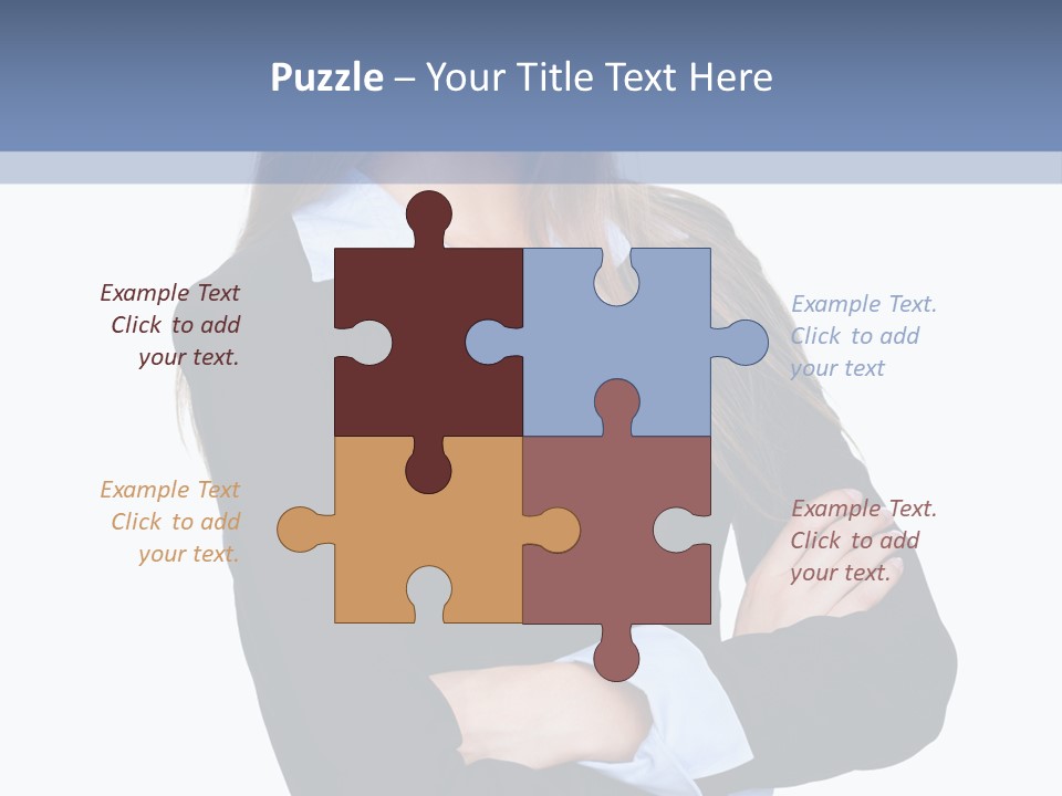 Glamour Looking Female PowerPoint Template