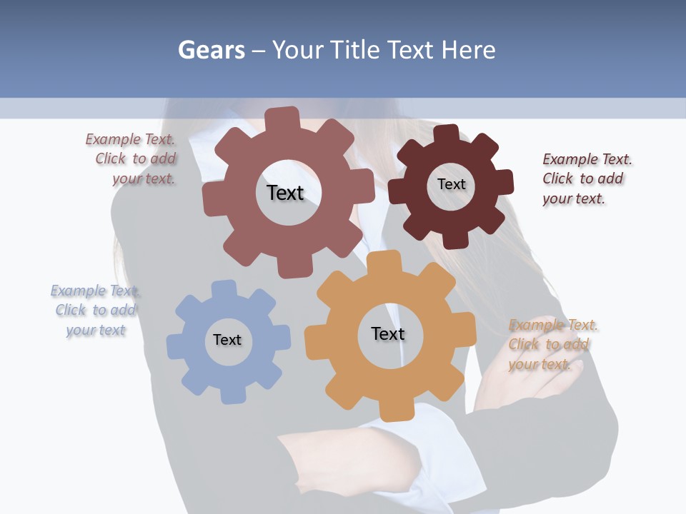 Glamour Looking Female PowerPoint Template