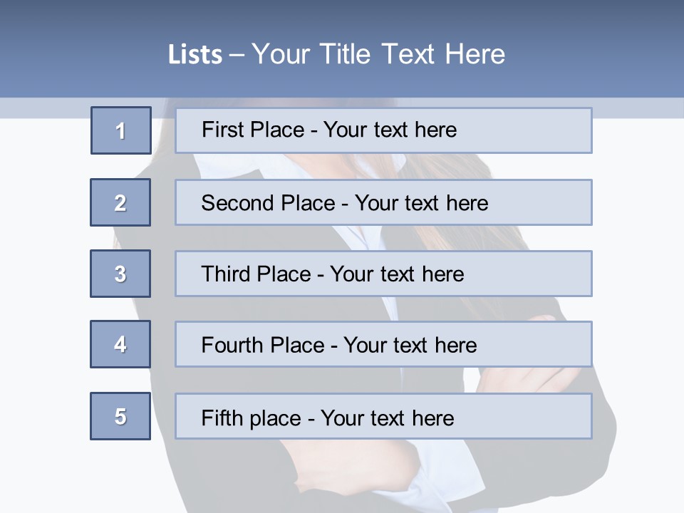 Glamour Looking Female PowerPoint Template