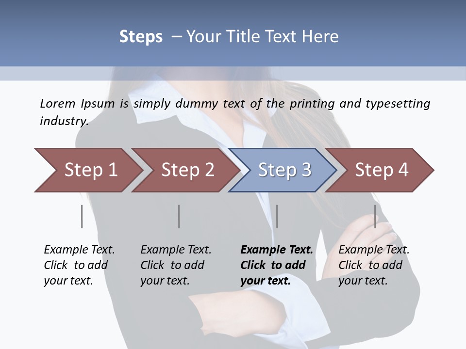 Glamour Looking Female PowerPoint Template