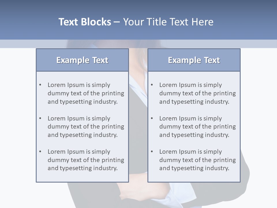 Glamour Looking Female PowerPoint Template