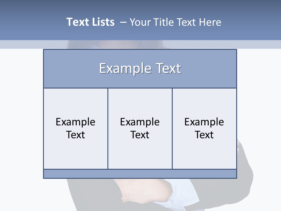 Glamour Looking Female PowerPoint Template