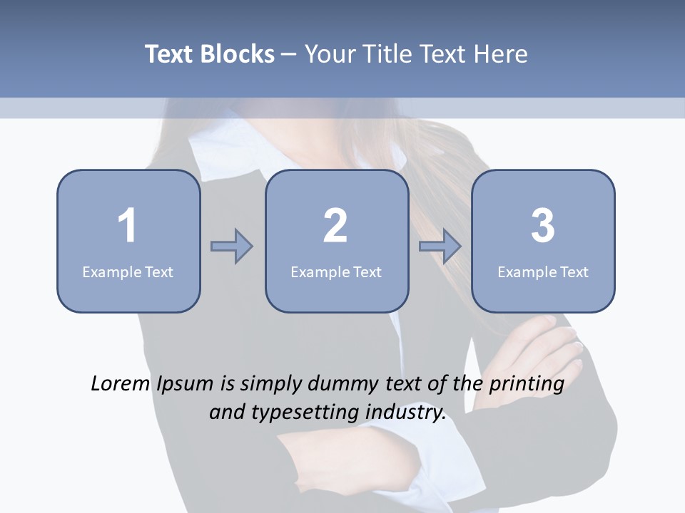 Glamour Looking Female PowerPoint Template