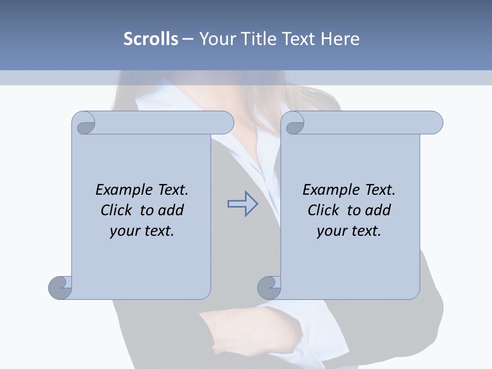 Glamour Looking Female PowerPoint Template