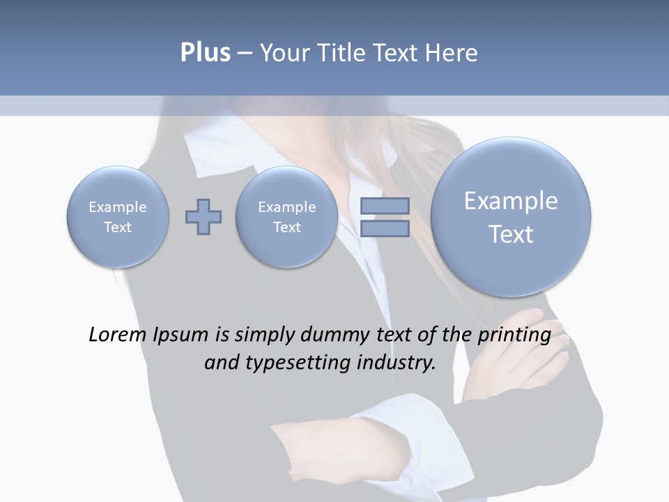 Glamour Looking Female PowerPoint Template