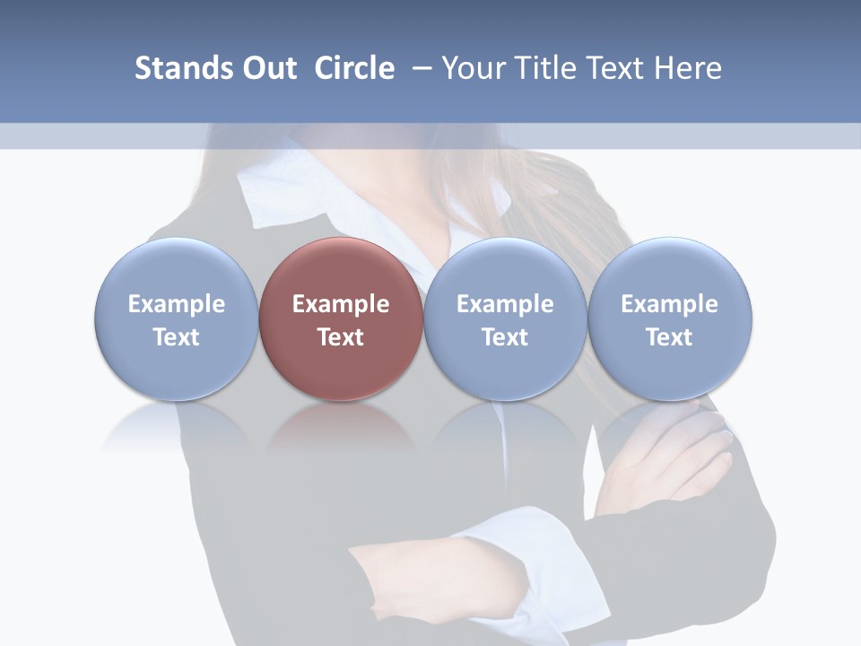 Glamour Looking Female PowerPoint Template