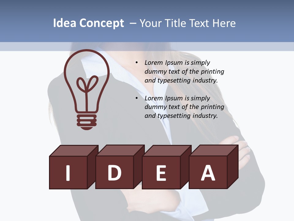 Glamour Looking Female PowerPoint Template