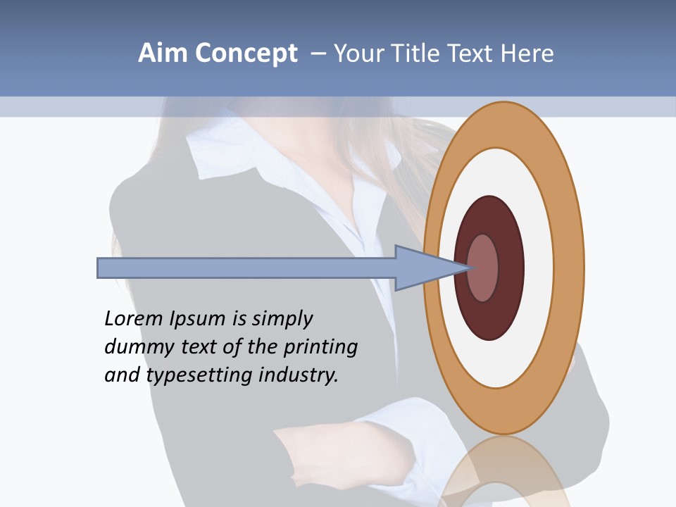 Glamour Looking Female PowerPoint Template