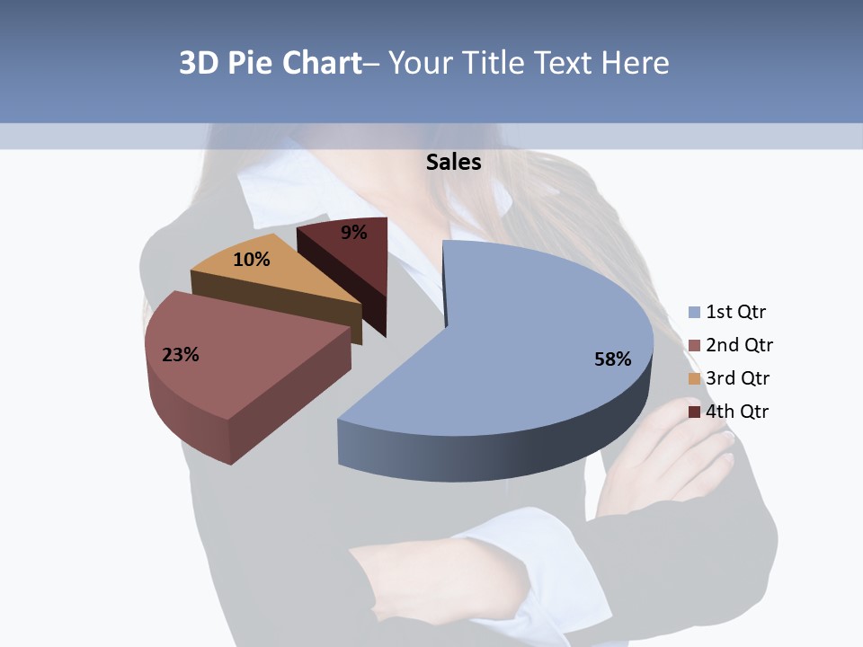 Glamour Looking Female PowerPoint Template