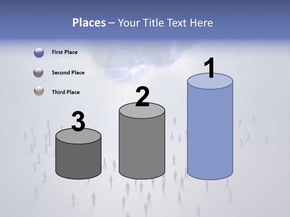 Productivity Crowd Together PowerPoint Template